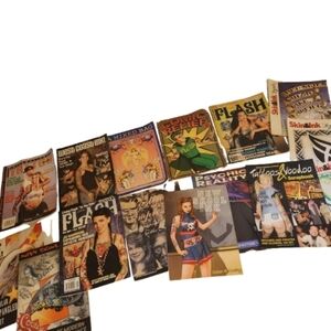 International Tattoo Flash Magazine Lot 1990s Y2K Inserts Posters Jesse James